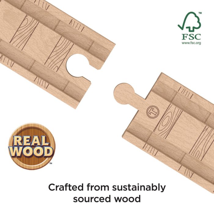 Fisher-Price Thomas & Friends Wooden Railway Expansion Clackety Track Pack - Image 4