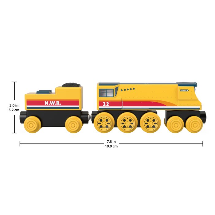 Fisher-Price Thomas & Friends Wooden Railway Rebecca Engine And Coal-Car - Image 5