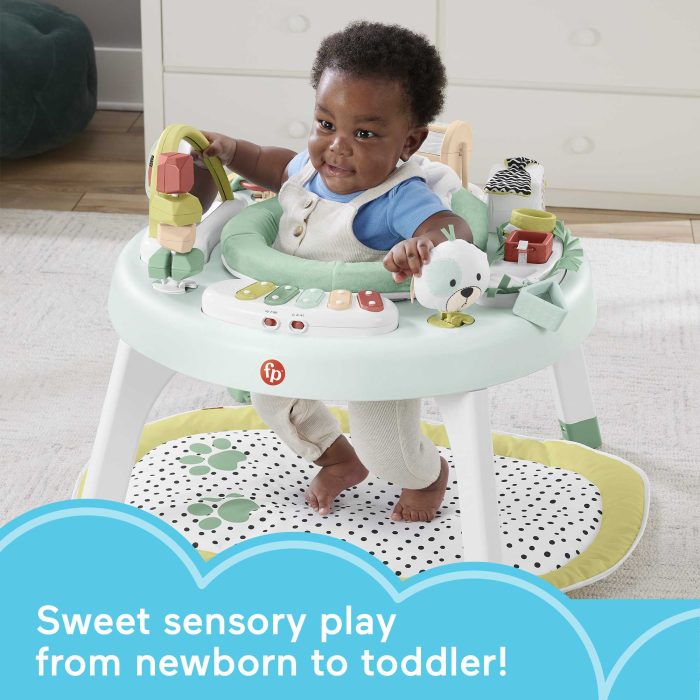 Fisher-Price 3-In-1 Baby Activity Center With Lights & Sounds, Play Mat, Toddler Toy, Snugapuppy - Image 2