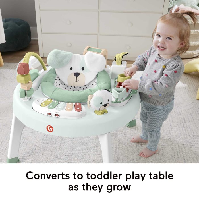 Fisher-Price 3-In-1 Baby Activity Center With Lights & Sounds, Play Mat, Toddler Toy, Snugapuppy - Image 4