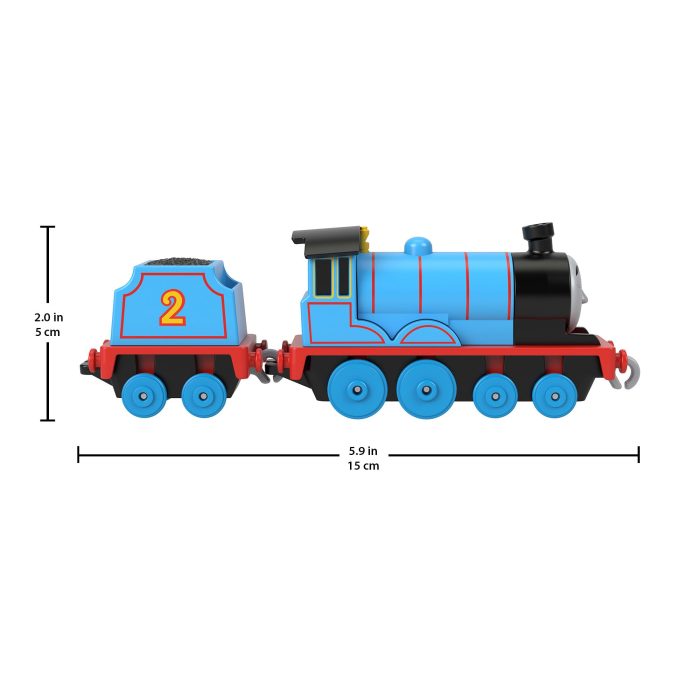 Thomas & Friends Edward Diecast Metal Push-Along Toy Train Engine With Tender For Preschool Kids - Image 5
