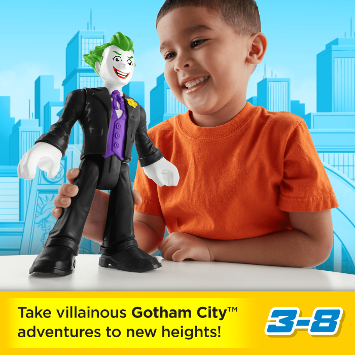 Imaginext DC Super Friends The Joker XL Figure, 10-inch Poseable Preschool Toy - Image 2