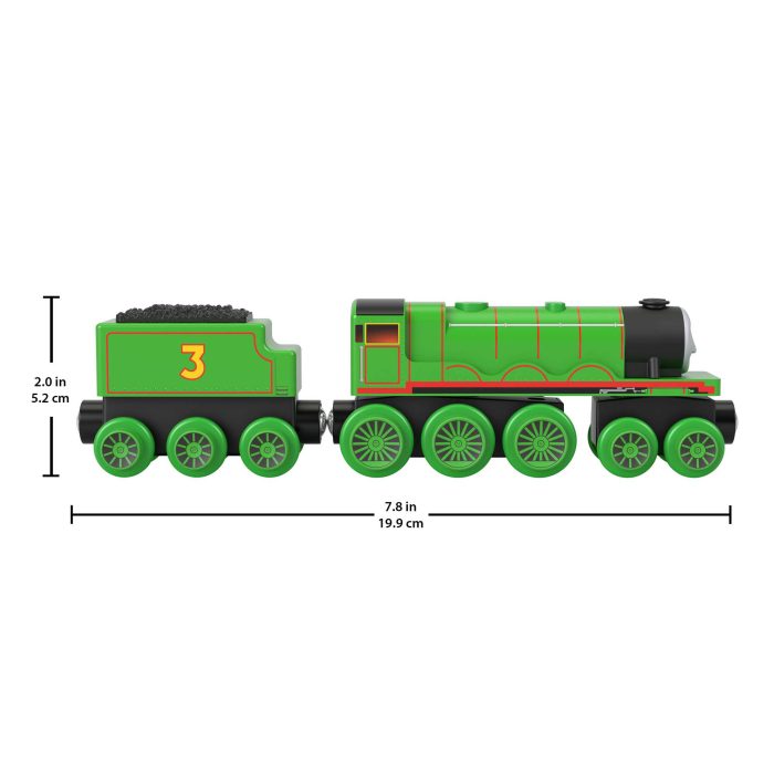 Thomas & Friends Wooden Railway Henry Engine And Coal Car - Image 6