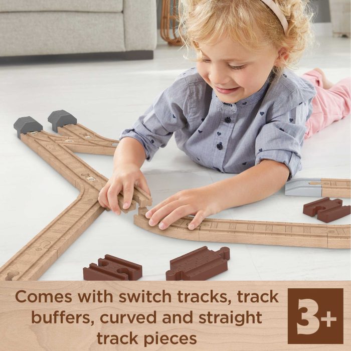 Fisher-Price Thomas & Friends Wooden Railway Expansion Clackety Track Pack - Image 2