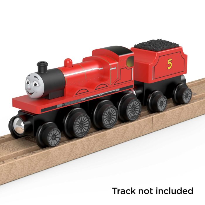 Fisher-Price Thomas & Friends Wooden Railway James Engine And Coal-Car - Image 4