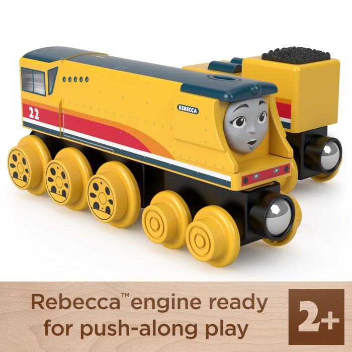 Fisher-Price Thomas & Friends Wooden Railway Rebecca Engine And Coal-Car - Image 2