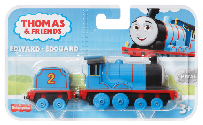 Thomas & Friends Edward Diecast Metal Push-Along Toy Train Engine With Tender For Preschool Kids - Image 6